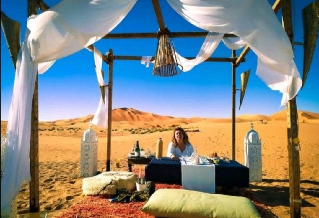 Hotel Aladdin Merzouga camp Exterior foto